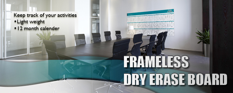 EXIT Frameless Dry Erase Board