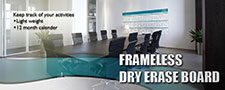 EXIT Frameless Dry Erase Board